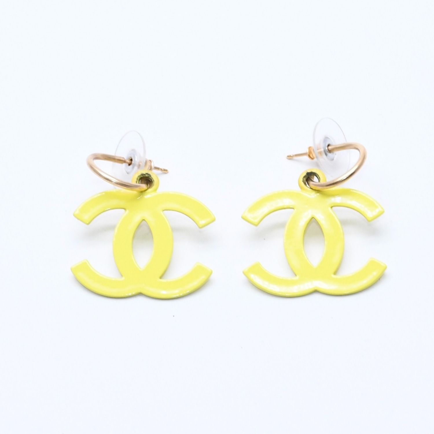 CHANEL シャネル ココマーク フープピアス 重量約5.85g 03S刻印 メタル
