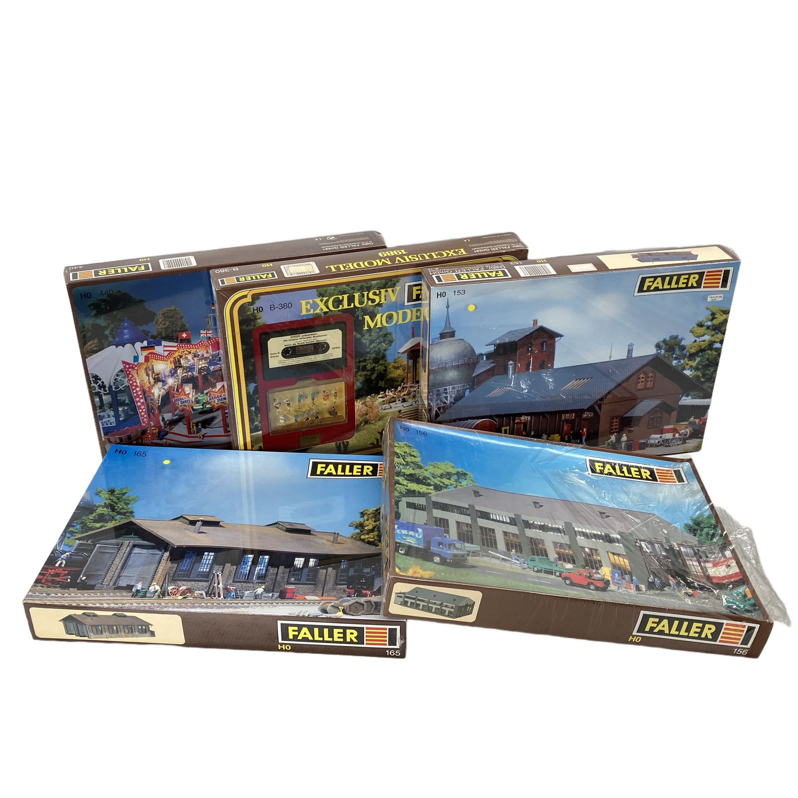 FALLER 153 156 165 440 B-380 建物 ストラクチャー ジオラマ おまとめ 5点セット 鉄道模型 HOゲージ ジャンク W11370455