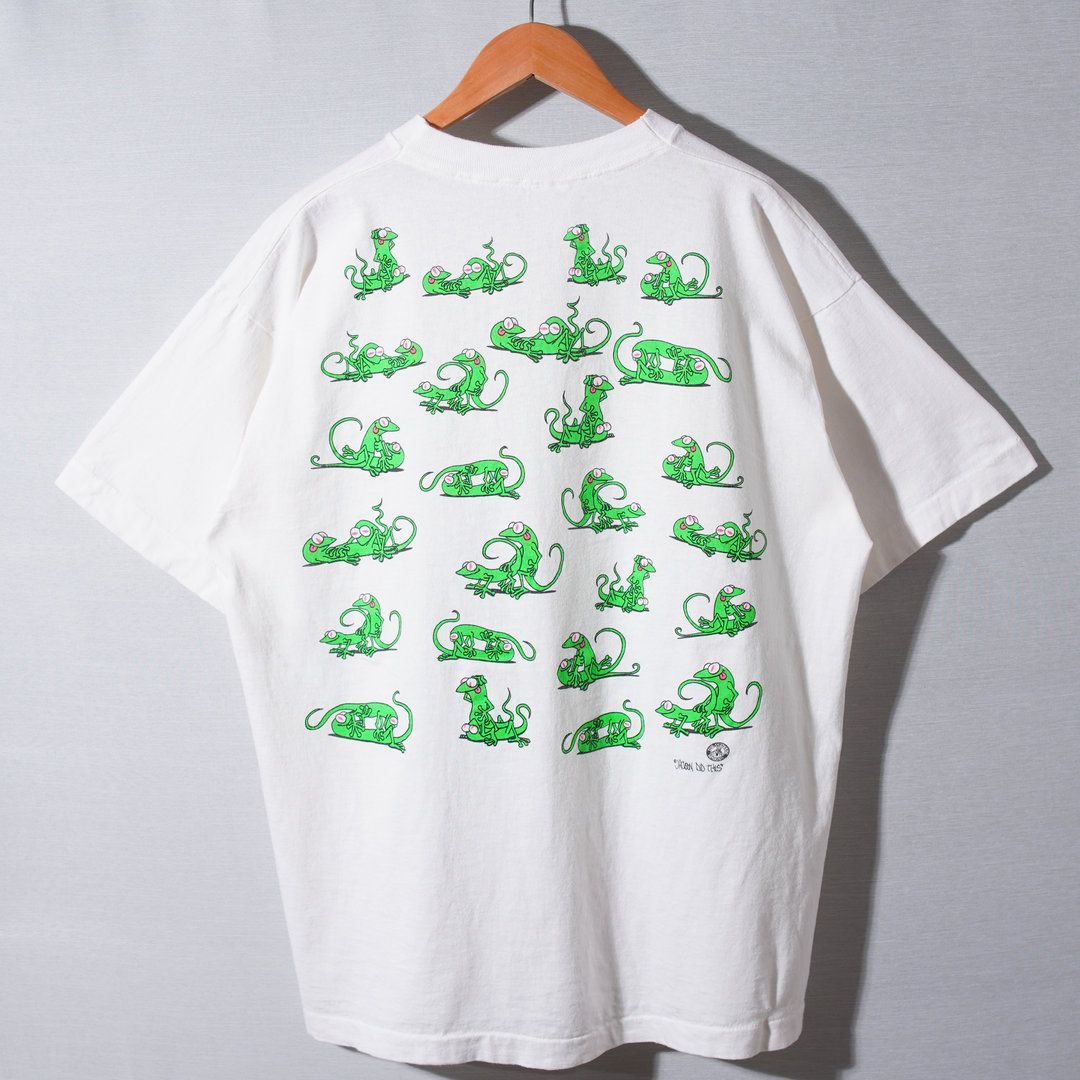 90s USA製 四十八手 Tシャツ エロT XL ホワイト ヴィンテージ Vintage