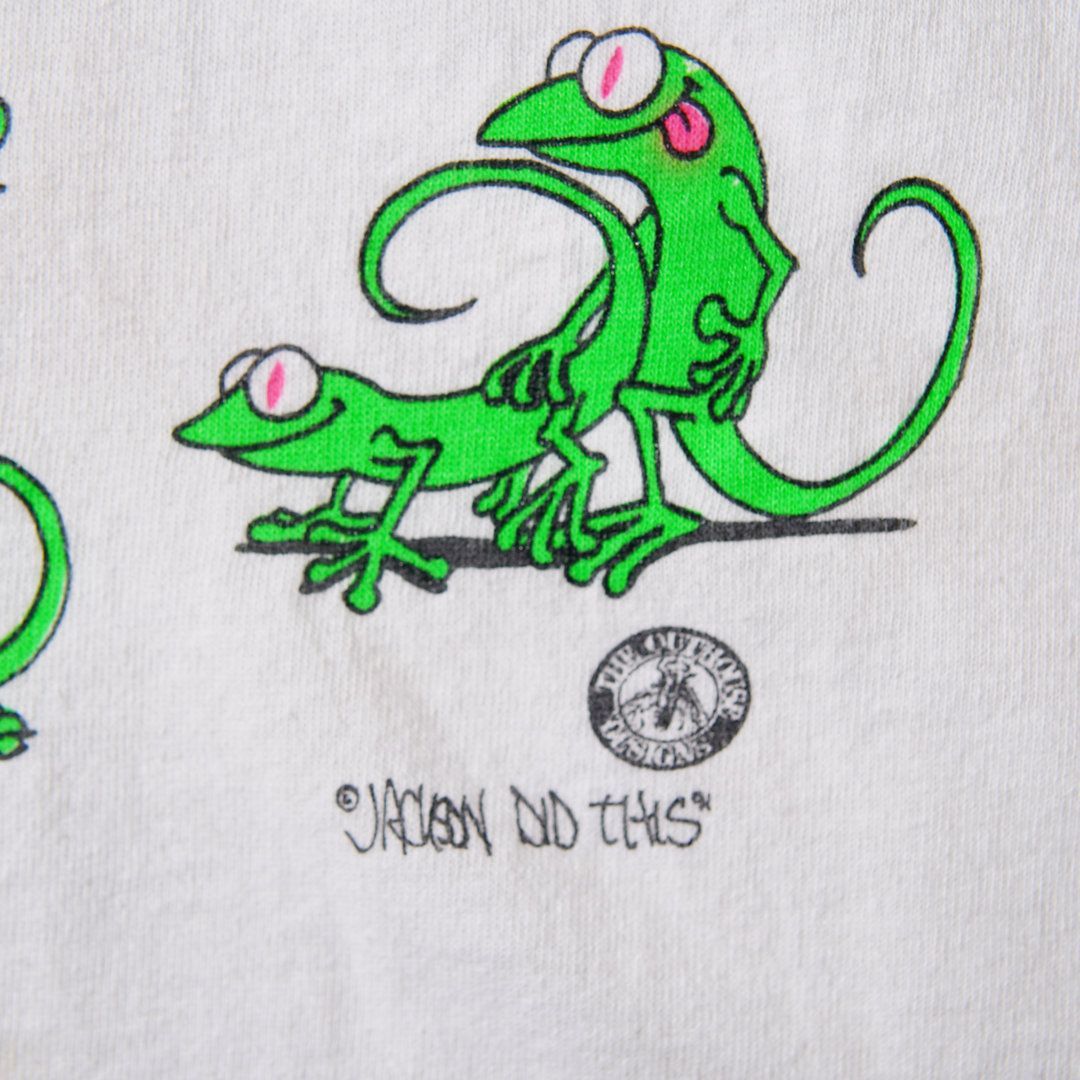 90s USA製 四十八手 Tシャツ エロT XL ホワイト ヴィンテージ Vintage
