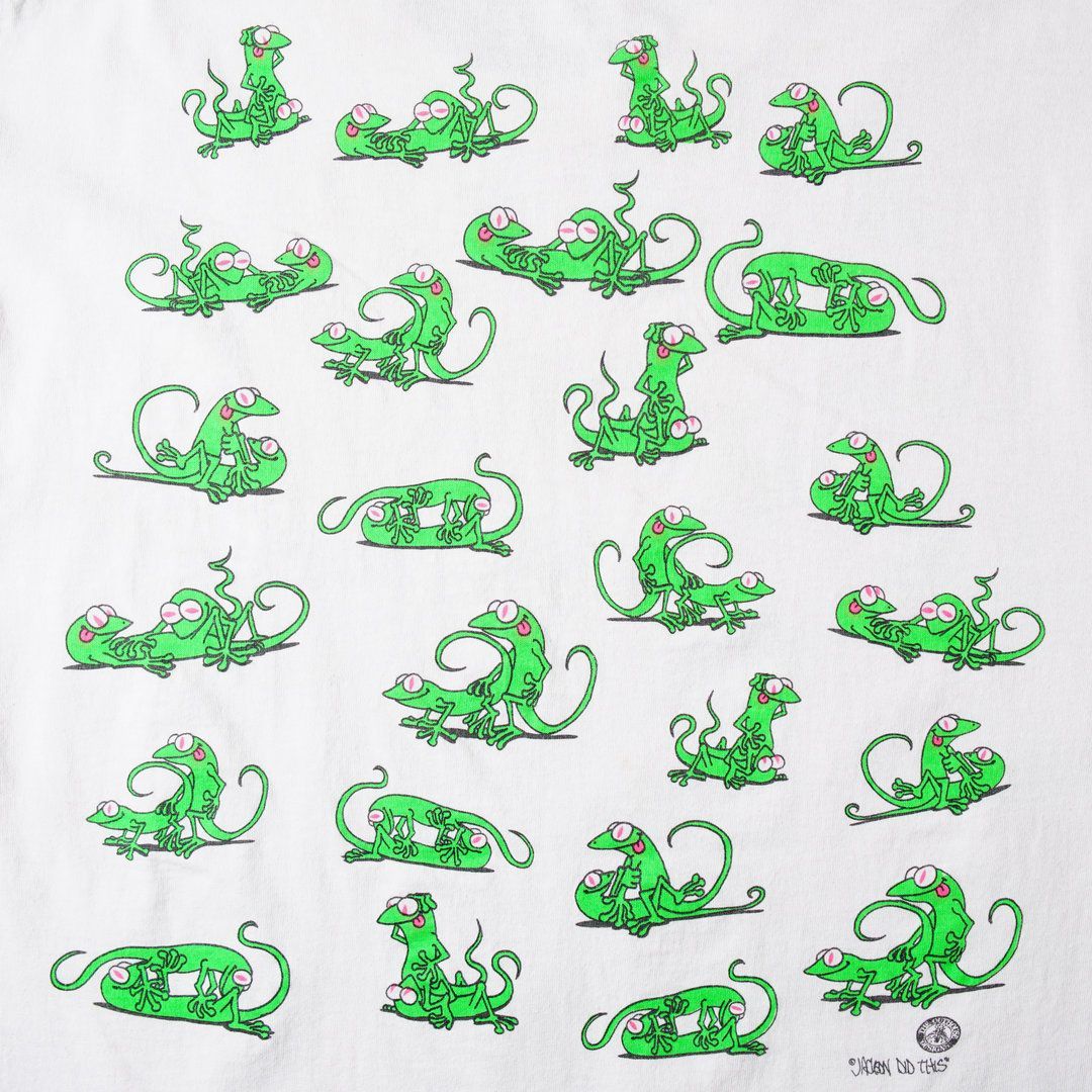 90s USA製 四十八手 Tシャツ エロT XL ホワイト ヴィンテージ Vintage