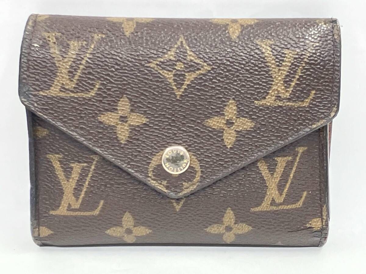 LOUIS VUITTON ルイヴィトン モノグラム FH2260 M62472 ポルトフォイユ・ヴィクトリーヌ 三つ折り財布