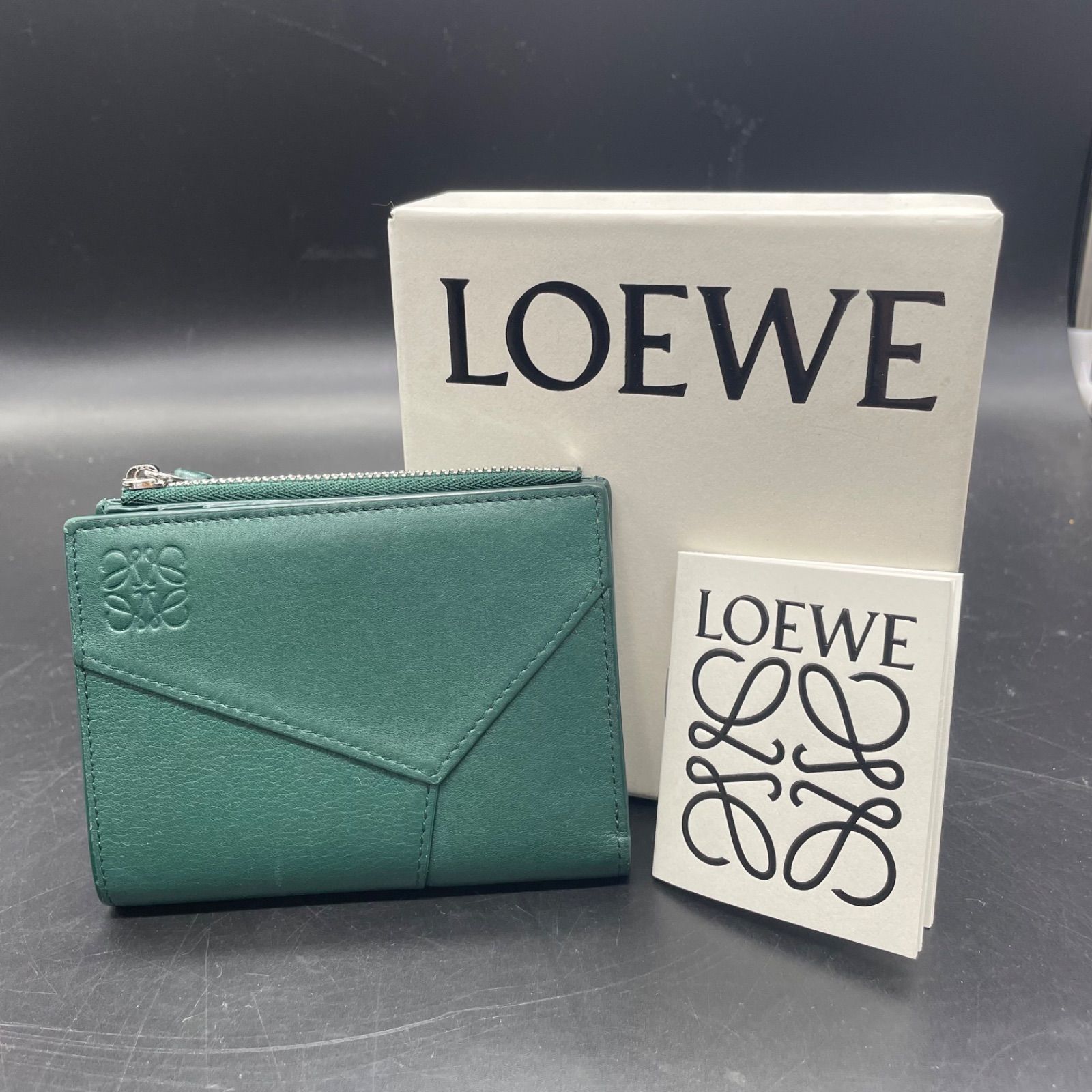 LOEWE ロエベ　二つ折り財布　パズル　レザー　美品　梅屋敷店