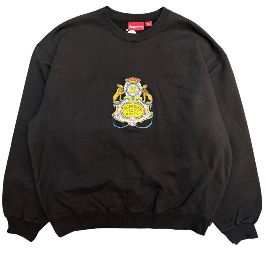 【新古品】サイズ【XL】シュプリーム Supreme 23SS／ Crest Crewneck ／クレストクルーネックスウェット　 8065000235106