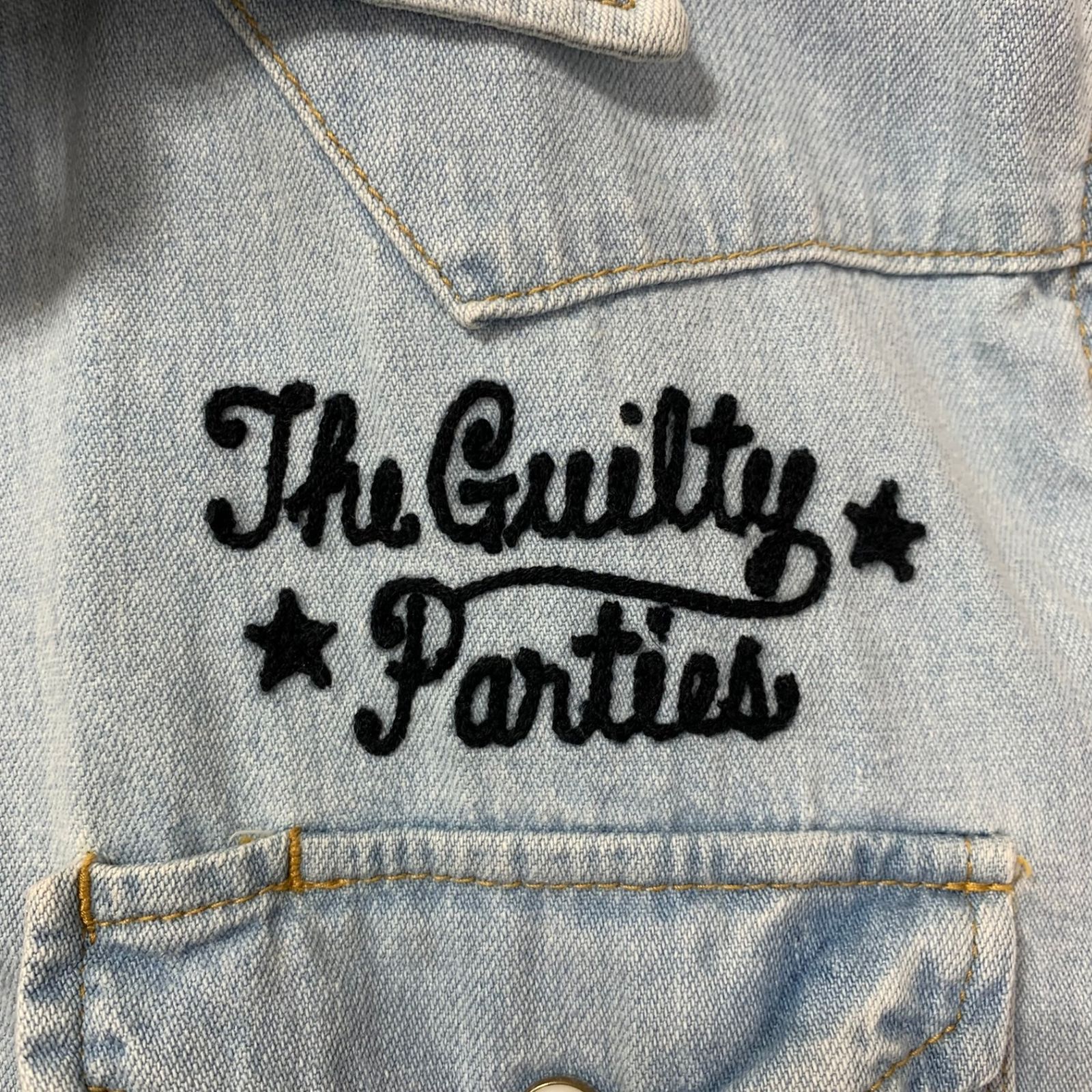 ワコマリア デニムシャツ ウエスタンシャツ 刺繍 チェーンステッチ L ワコマリア WACKO MARIA 刺繍デニムウェスタンシャツ 長袖シャツ