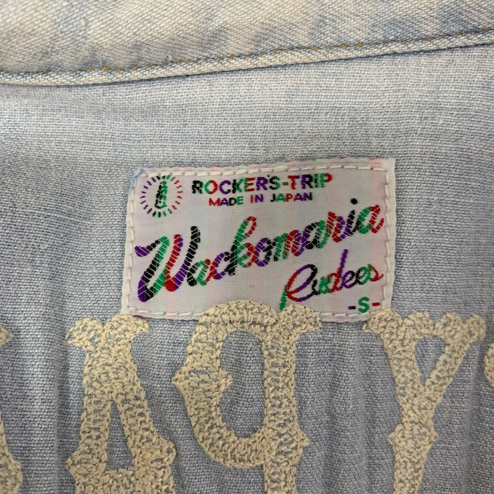 ワコマリア WACKO MARIA 刺繍デニムウェスタンシャツ 長袖シャツ 