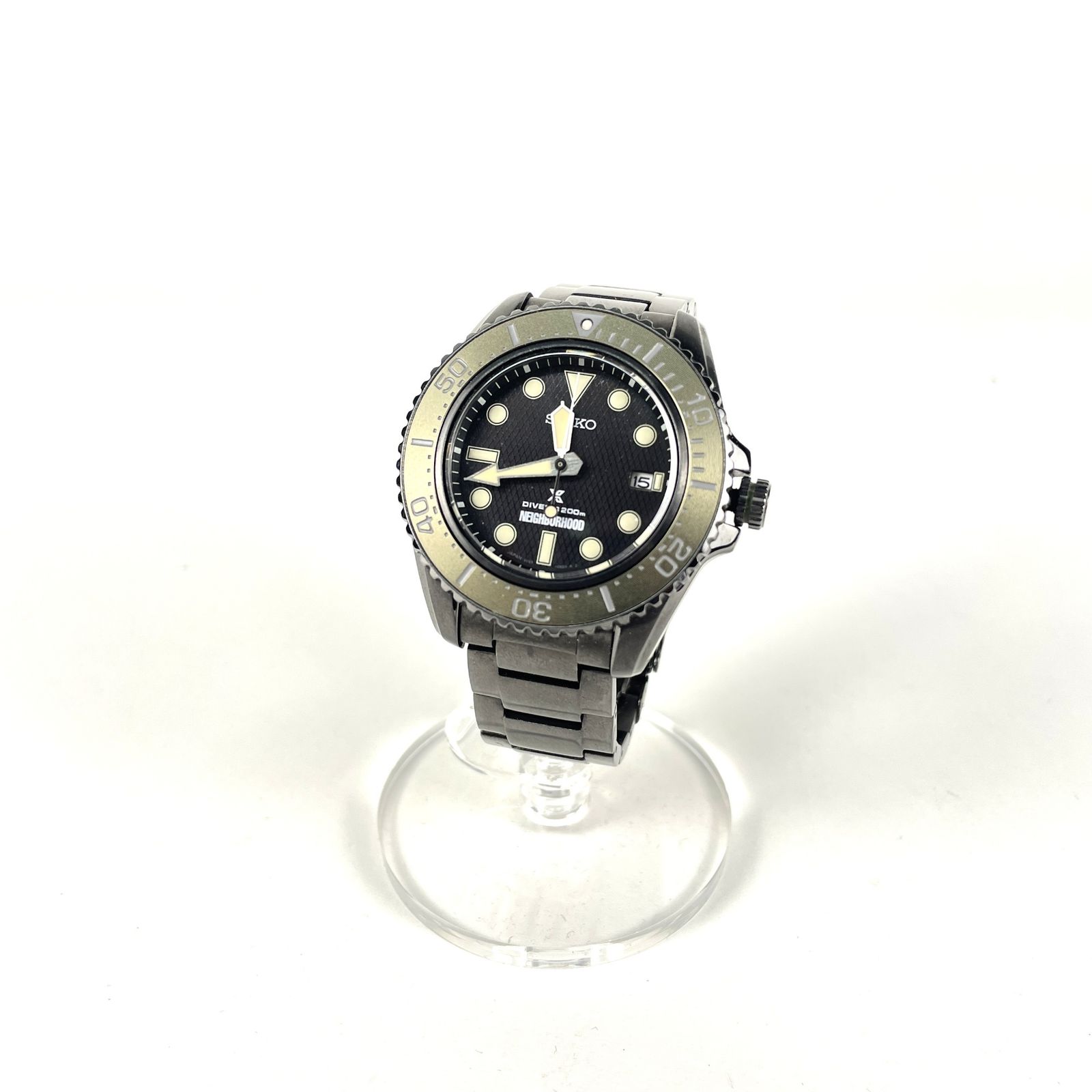 コマ・箱付　SEIKO　NEIGHBORHOOD　セイコー　ネイバーフッド　V157-0DW0 　PROSPEX　プロスペックス　腕時計　アナログウォッチ　ソーラー　限定モデル　0488/1200