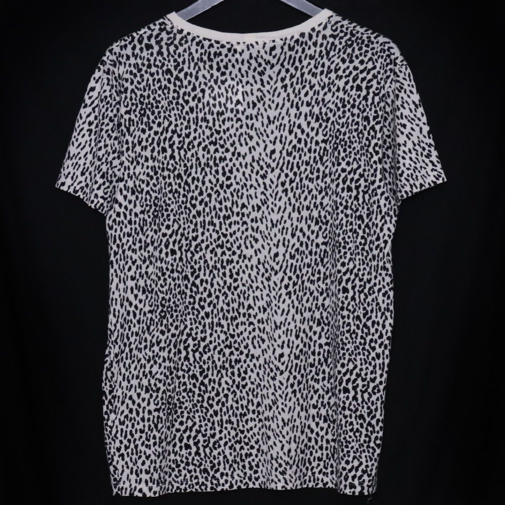 SAINT LAURENT エディ期 レオパード柄Tシャツ Lサイズ ホワイト - メルカリ