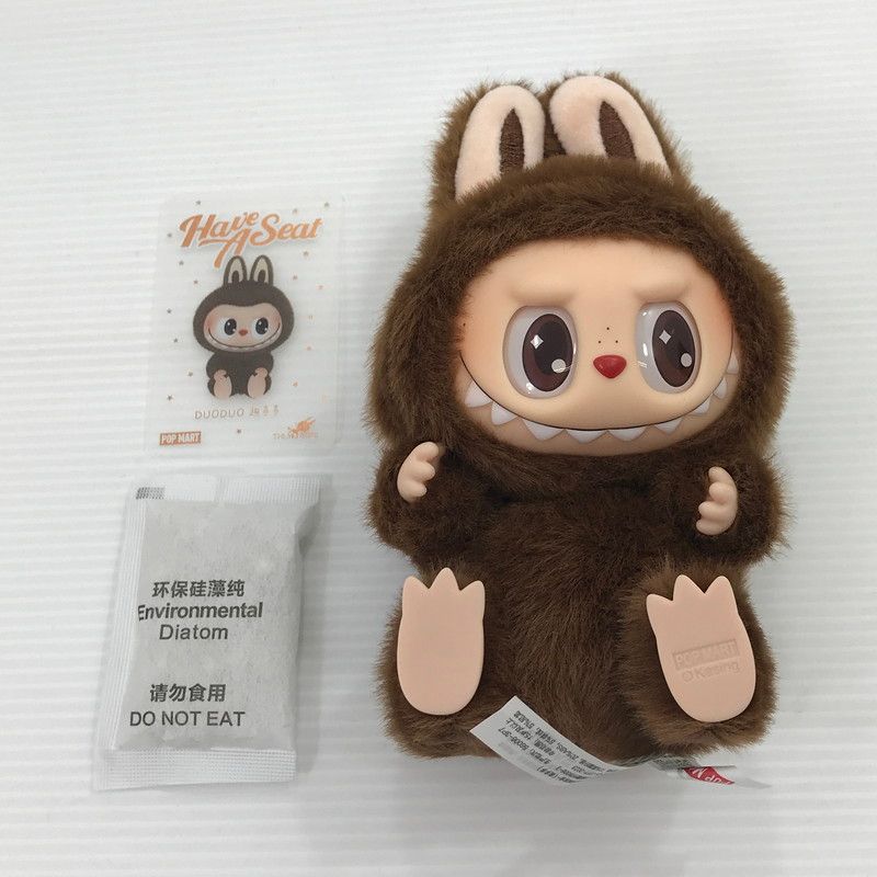 中古美品】 POPMART LABUBU THE MONSTERS Have A Seat ぬいぐるみ