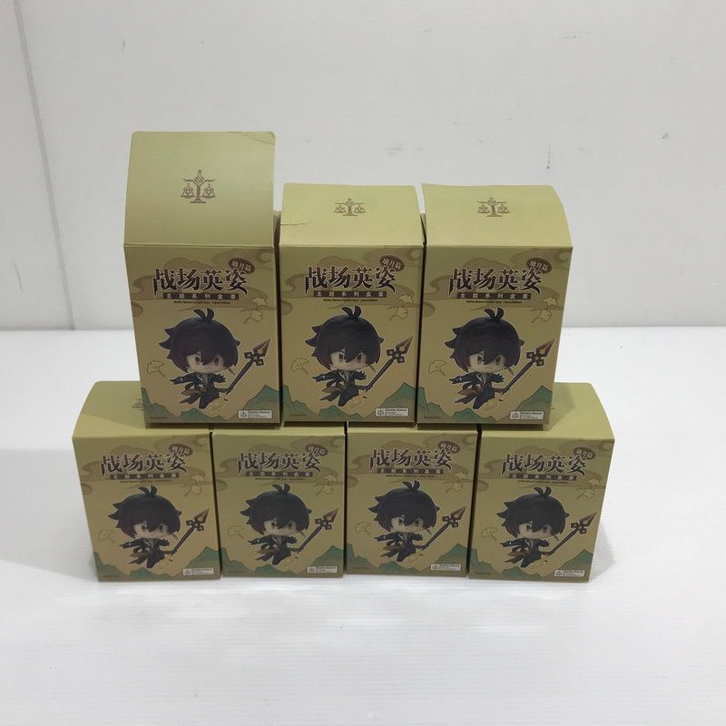 【中古品】 原神 戦場の英姿 コレクションフィギュア 璃月篇 神像 鍾離 刻晴 甘雨 七七 行秋 重雲 全7種セット 開封済み 【052-260609-ti-02-tag】