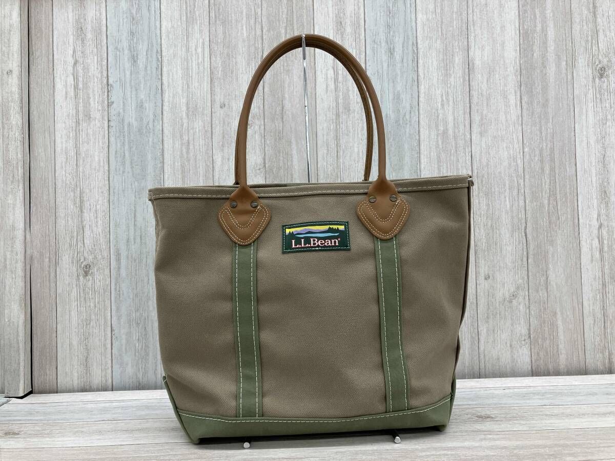 L.L.Bean／エルエルビーン／トートバッグ／レザー・ハンドル・カタディン・ボート・アンド・トート／509954