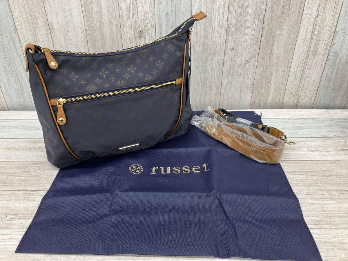 russet／ラシット／ショルダーバッグ／モノグラム／ネイビー／2way