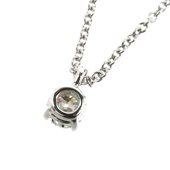 TIFFANY&Co. ティファニー Pt950プラチナ ソリティア ネックレス 