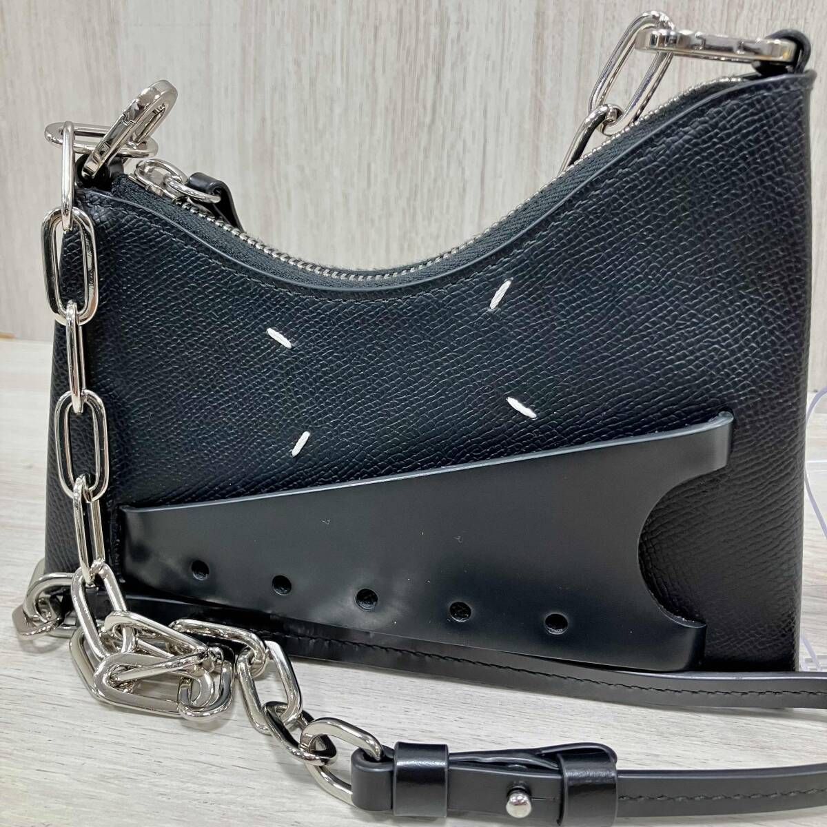 Maison Margiela/ SB1WG0054／スチッチドホーボー／スモール　メゾンマルジェラ　ブラック　黒　マイクロ