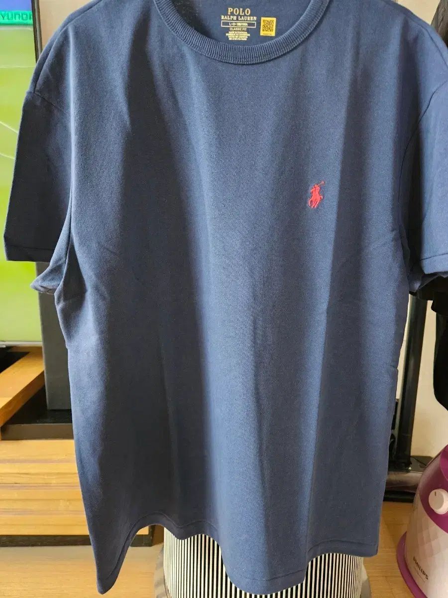 ポロラルフローレン ネイビー（ブラック） しっかり素材コットン 半袖 Tシャツ