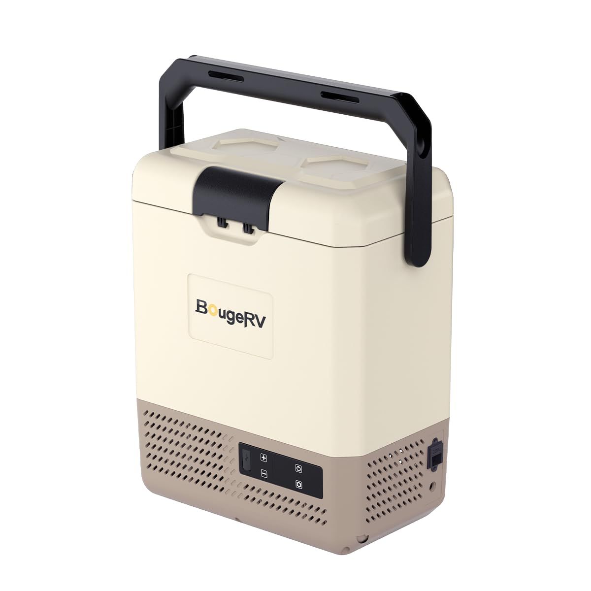 【防災認定】【急速冷凍＆バッテリー内蔵可能】BougeRV ポータブル冷蔵庫 9L車載冷蔵庫 小型 -20℃?20℃ 冷凍冷蔵対応 軽量 静音 省エネ 大型ハンドル付き アプリ操作可 4WAY電源対応（AC100V/DC12V/24V/電池） LED温度表ry