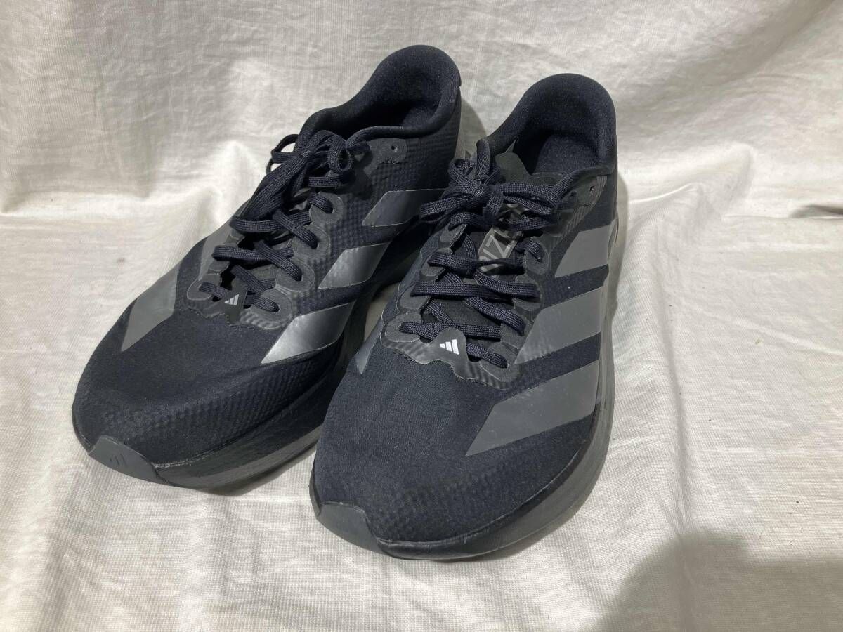 adidas アディダス ブラック サイズ27.5cm ランニングシューズ ADIZERO EVOSL WOVEN CORE Kl6901