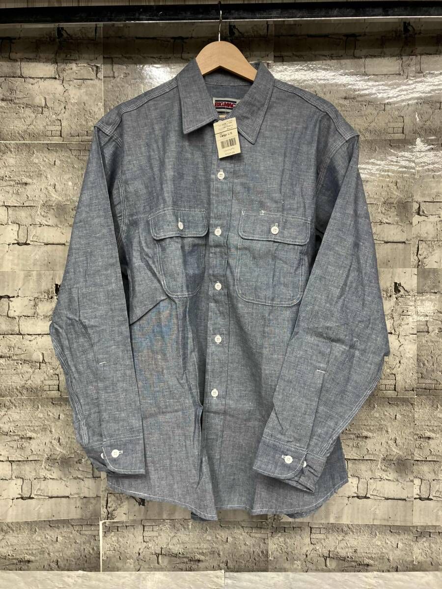 BIG MAC 長袖シャツ DEADSTOCK 80s シャンブレーシャツ サイズL
