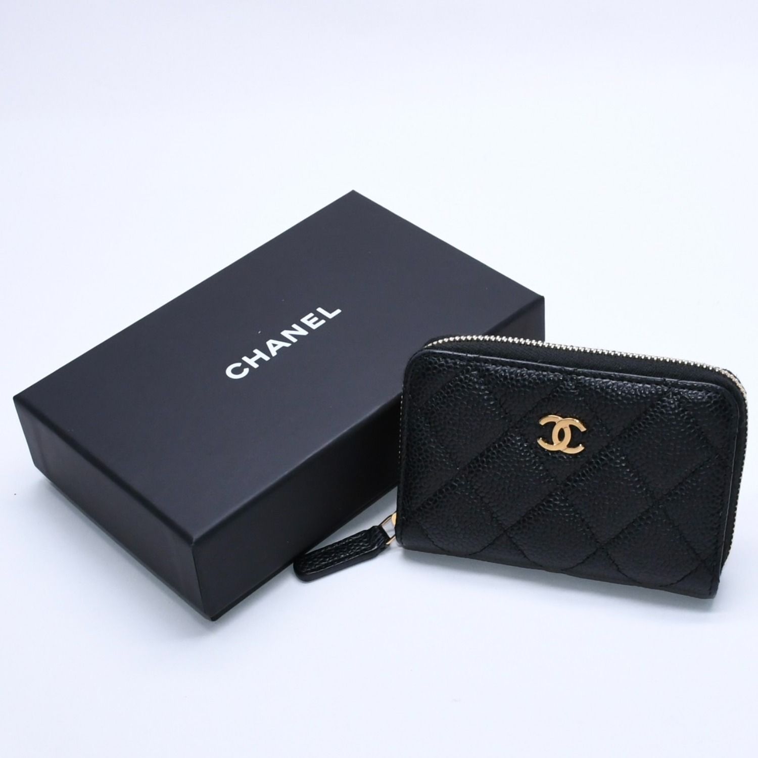 極美品 CHANEL シャネル クラシック ジップ コインケース AP0216 