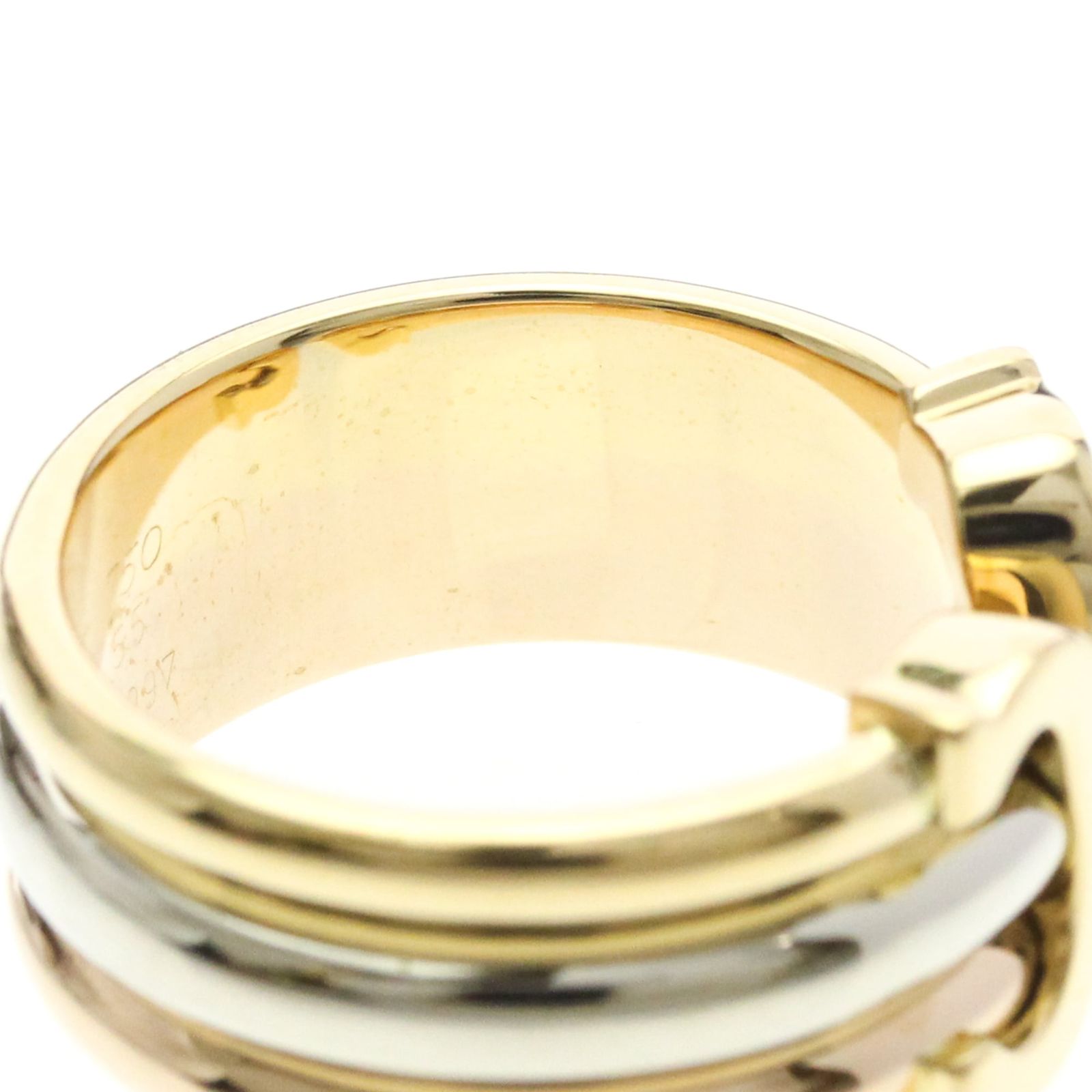 カルティエ(Cartier) 2C トリニティリング K18イエローゴールド(K18YG
