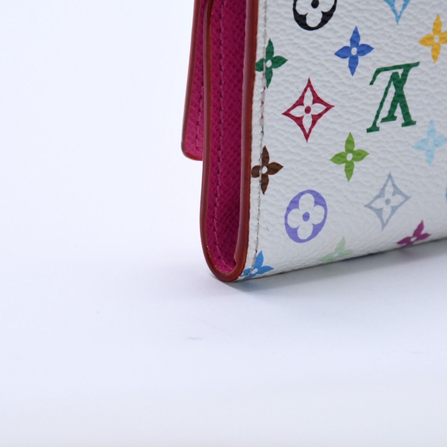 極美品 LOUIS VUITTON ルイヴィトン キーケース マルチカラー ホワイト 