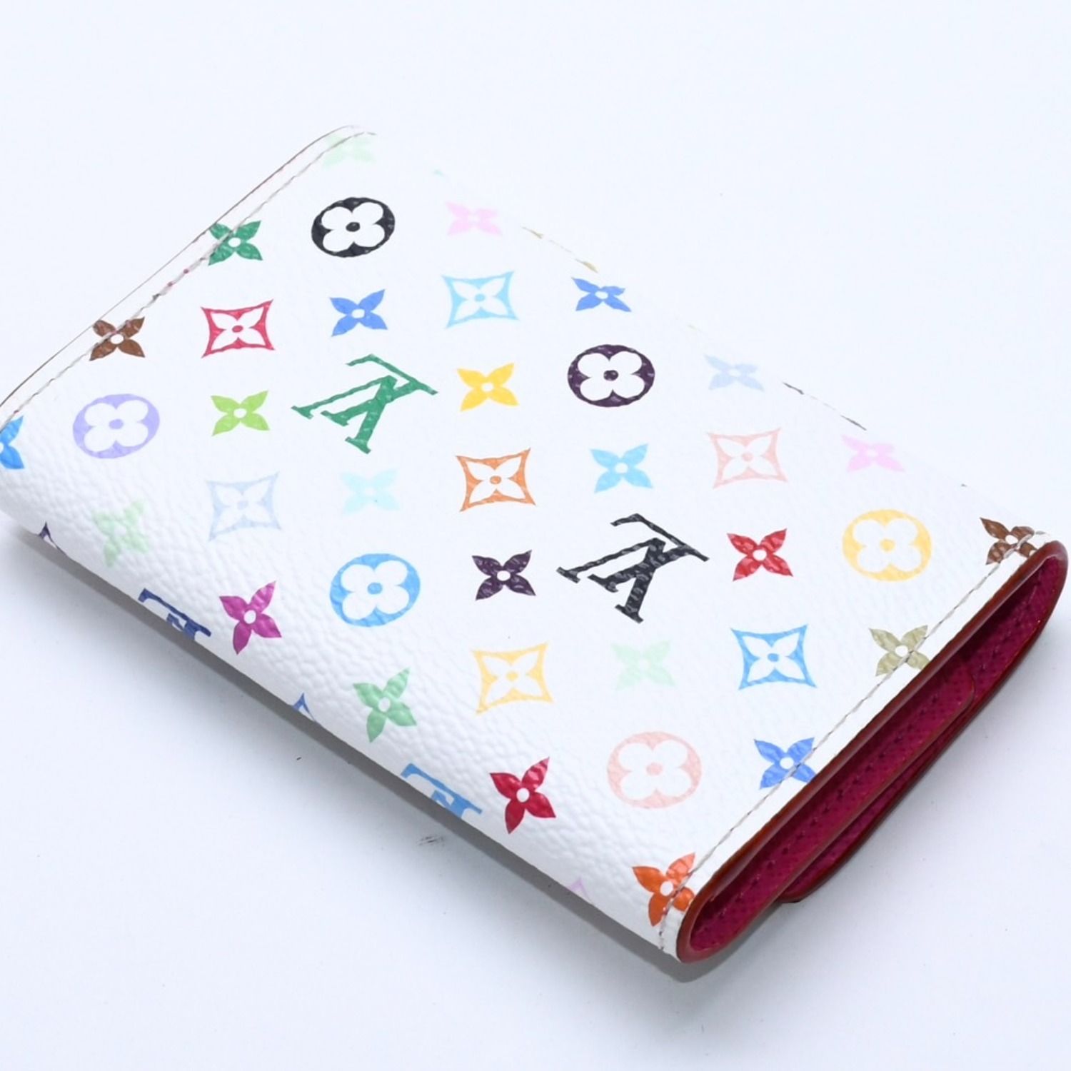極美品 LOUIS VUITTON ルイヴィトン キーケース マルチカラー ホワイト