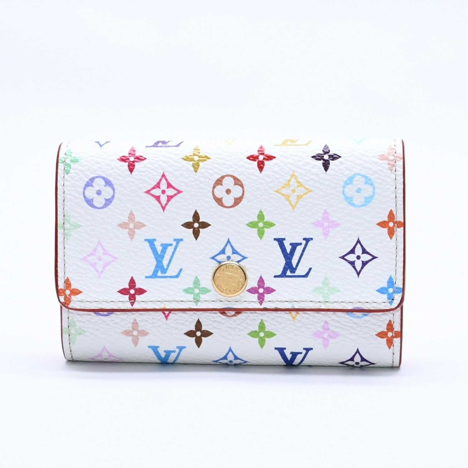 極美品 LOUIS VUITTON ルイヴィトン キーケース マルチカラー ホワイト