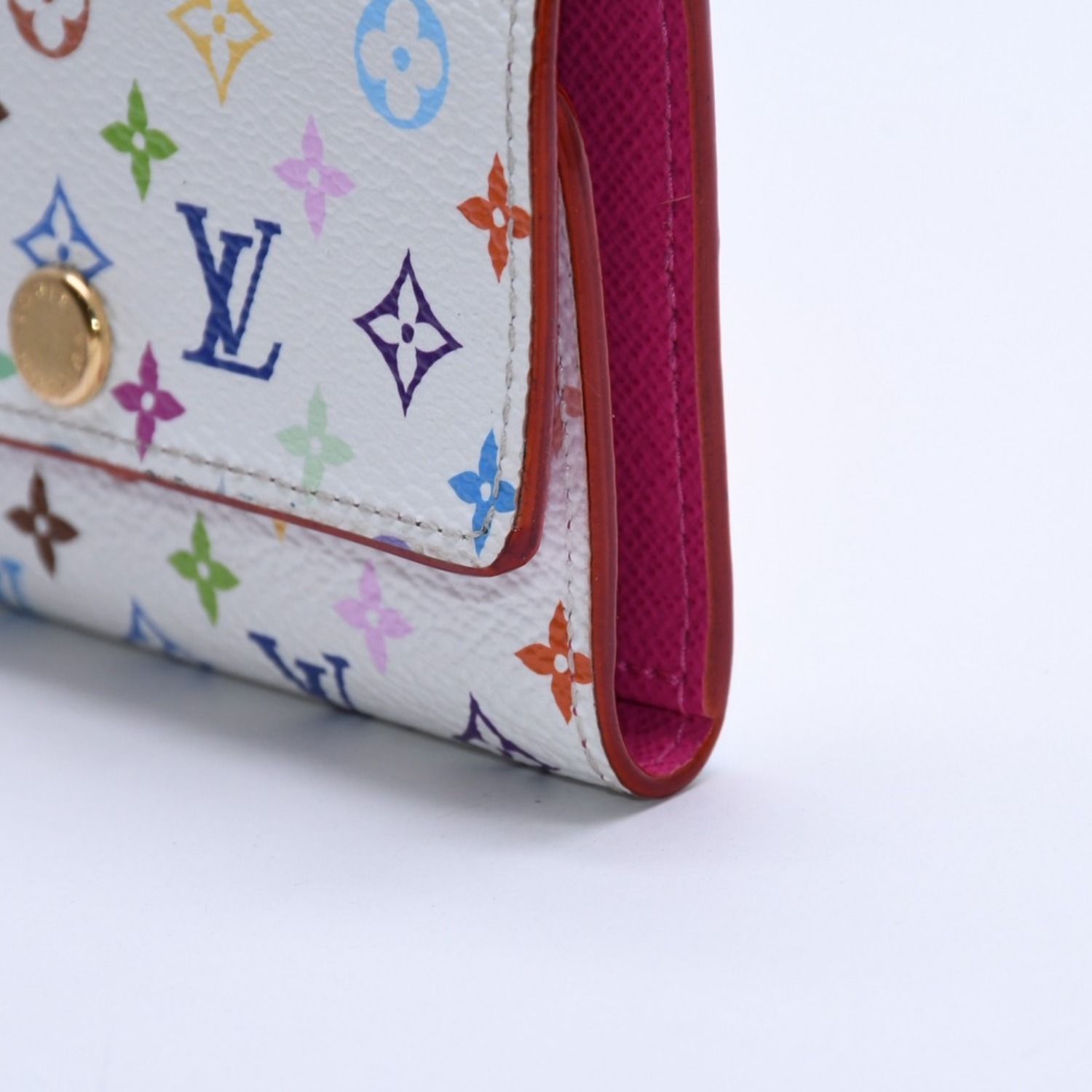 極美品 LOUIS VUITTON ルイヴィトン キーケース マルチカラー ホワイト