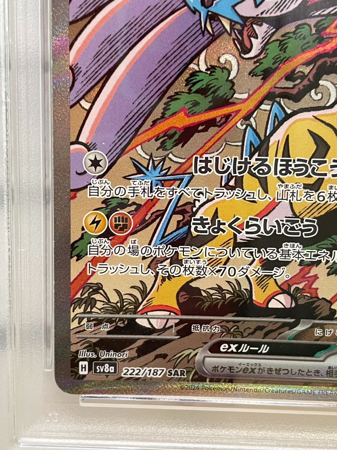 豊】【PSA10】ポケモンカード ポケカ SV8a 222/187 タケルライコex SAR
