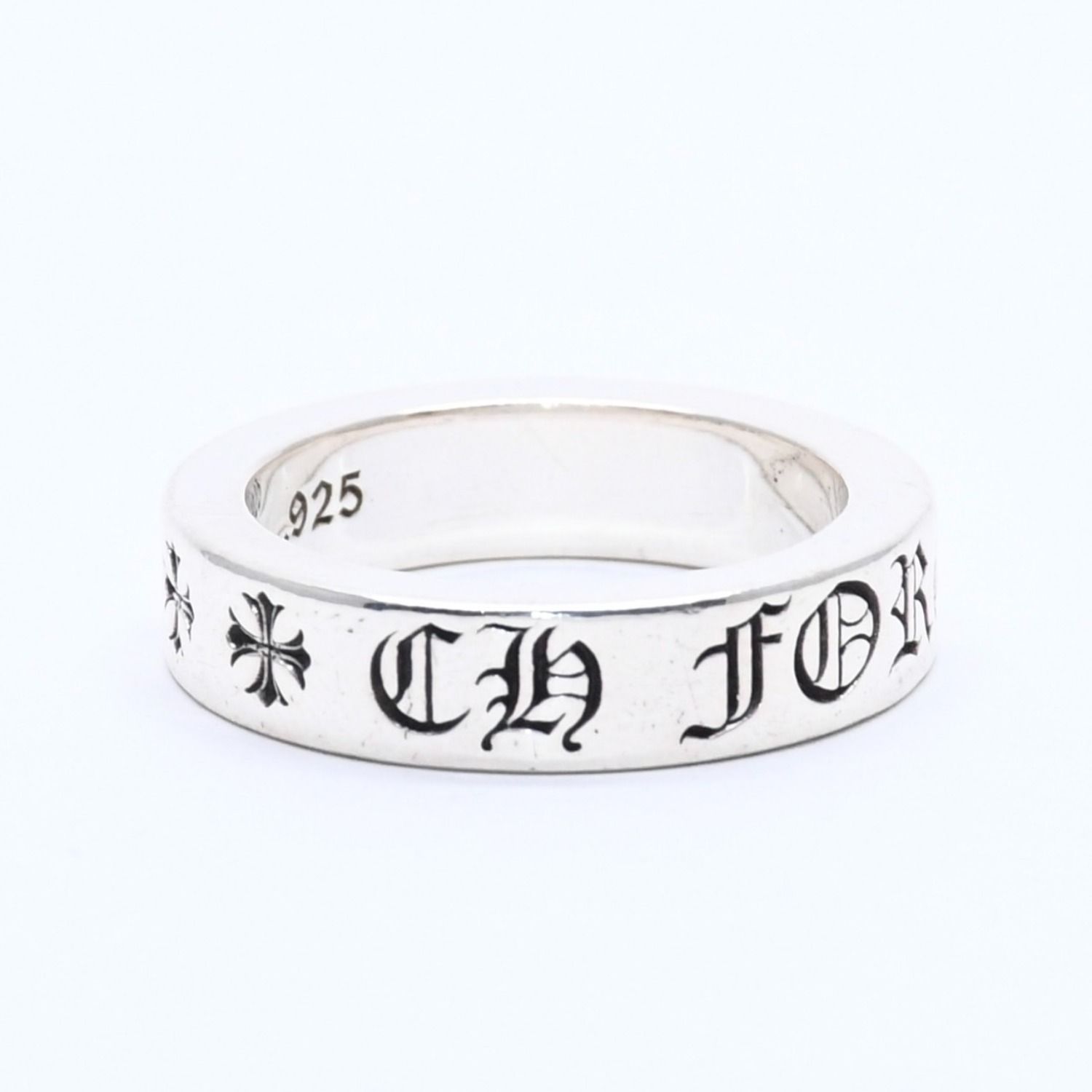 極美品 CHROME HEARTS クロムハーツ 6mm SPACER FOREVER 6mm スペーサーリング フォーエバー 重量11.68g サイズ20.5号 中古 4a004317