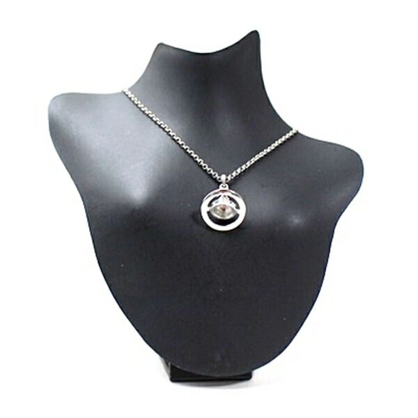 ヴィヴィアンウエストウッド ネックレス シルバーカラー オーヴモチーフ 中古 ABランク Vivienne Westwood 女性 レディース アクセサリー ペンダント