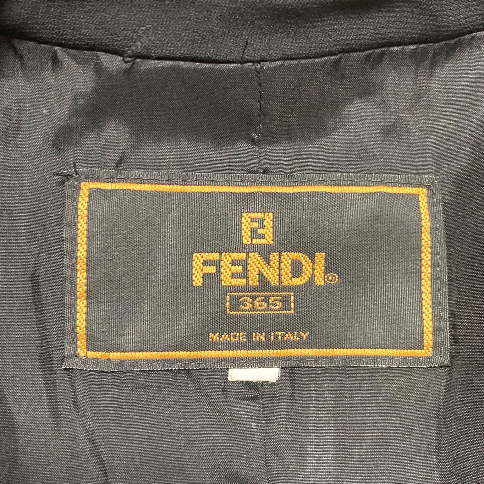 希少 FENDI フェンディ デニムジャケット テーラードジャケット 銀 