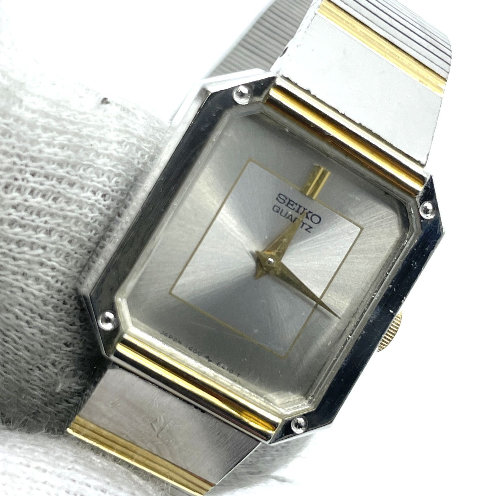 動作未確認 SEIKO セイコー 1400-8480 コンビ シルバー オクタゴン