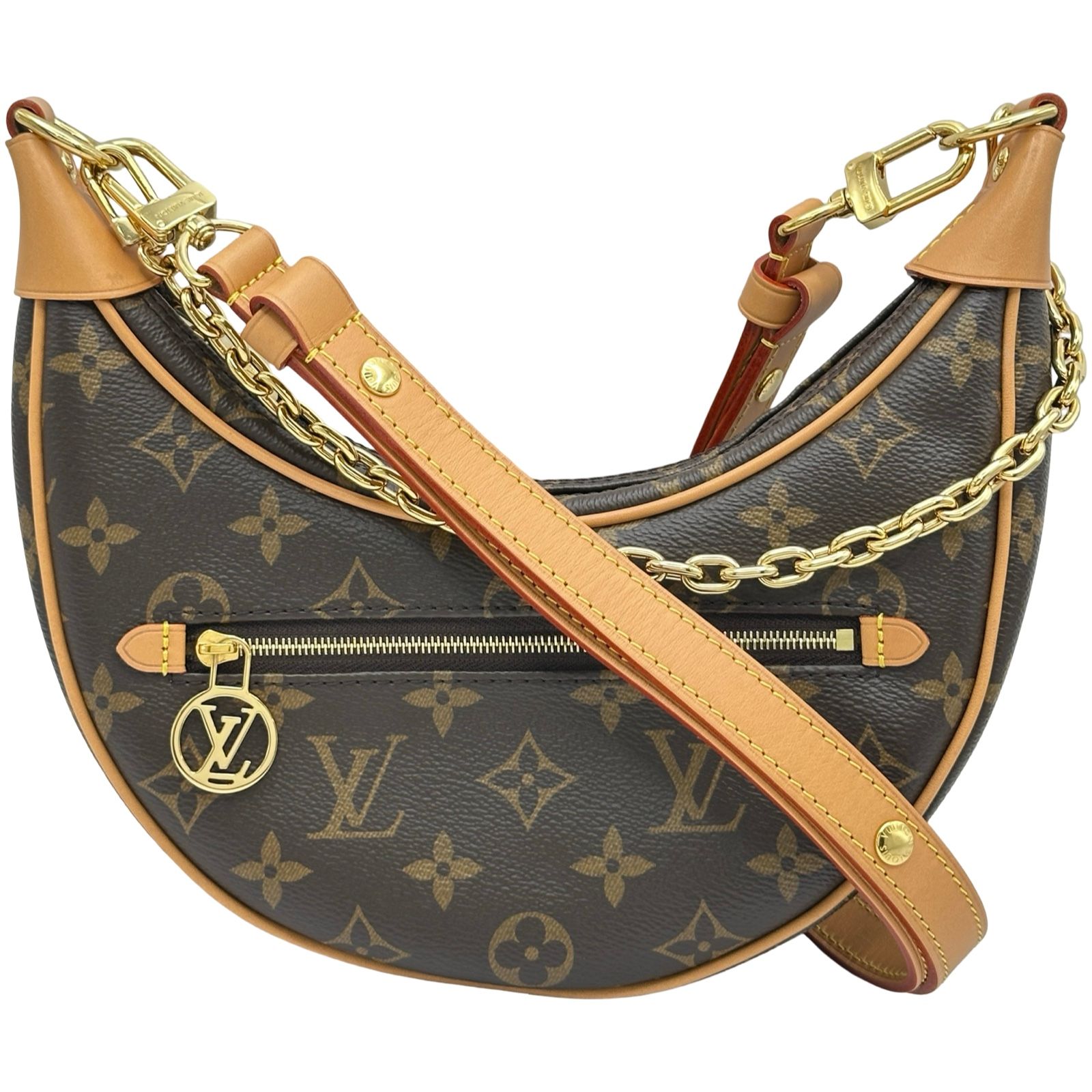 ルイ・ヴィトン LOUIS VUITTON ループ M81098 ブラウン モノグラムキャンバス レディース ショルダーバッグ