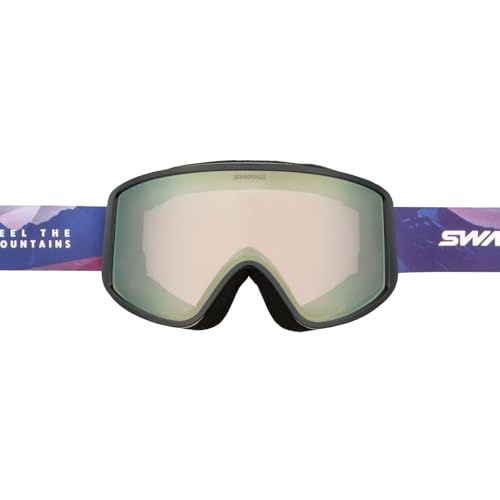 [スワンズ] スキー スノーボード ゴーグル くもり止め ミラーレンズ メガネ使用可 180-MDH送料無料 1a433d9f