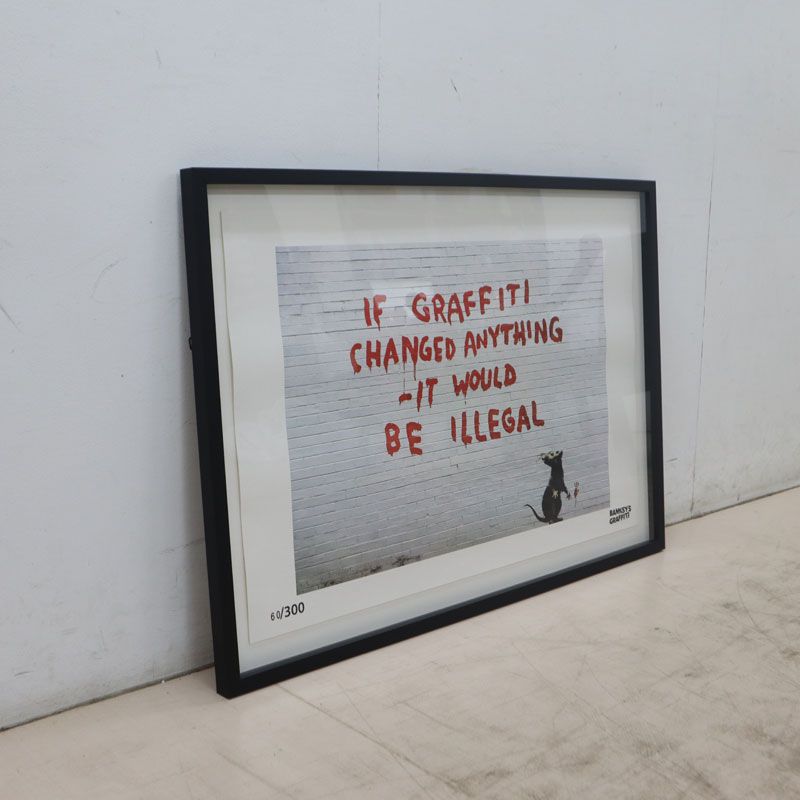 ◇限定300部◇ BANKSY バンクシー If Grafitti Changed Anything, It