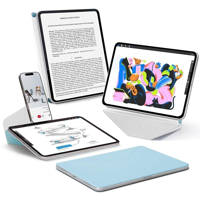 【新品】 MOFT【公式直営店】ダイナミックフォリオ iPad Pro 11インチ ケース（第4/3/2世代、2020-2022）多角度調整 横置＆縦置 強力マグネット 軽量 極薄 iPadカバー
