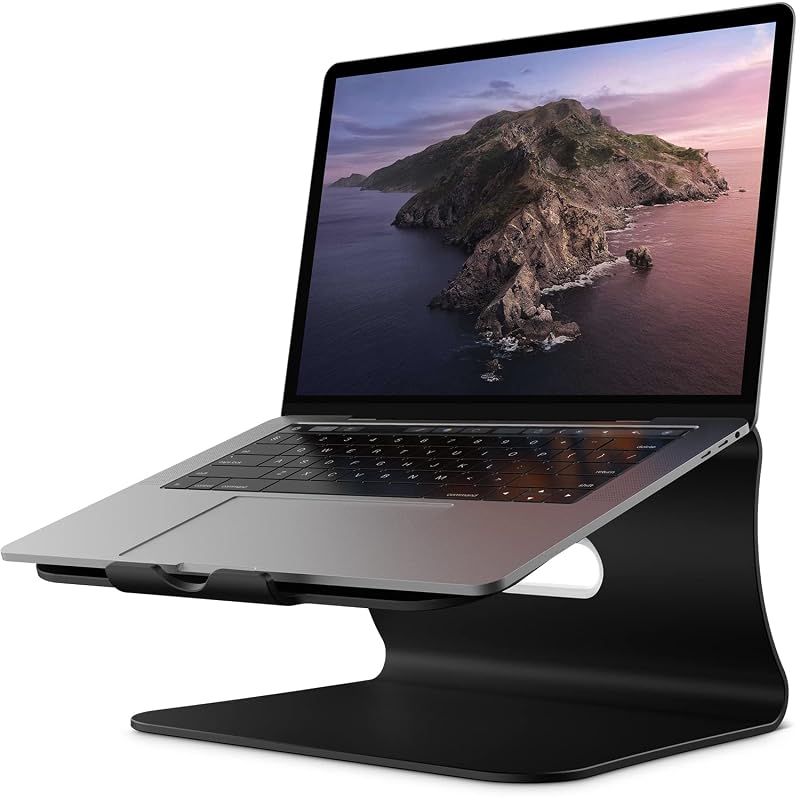 【新品】 Bestandノートパソコンスタンド 対応 Macbook Air Pro/富士通11 '' -16 ''アルミ合金製 PCスタンド (Black)