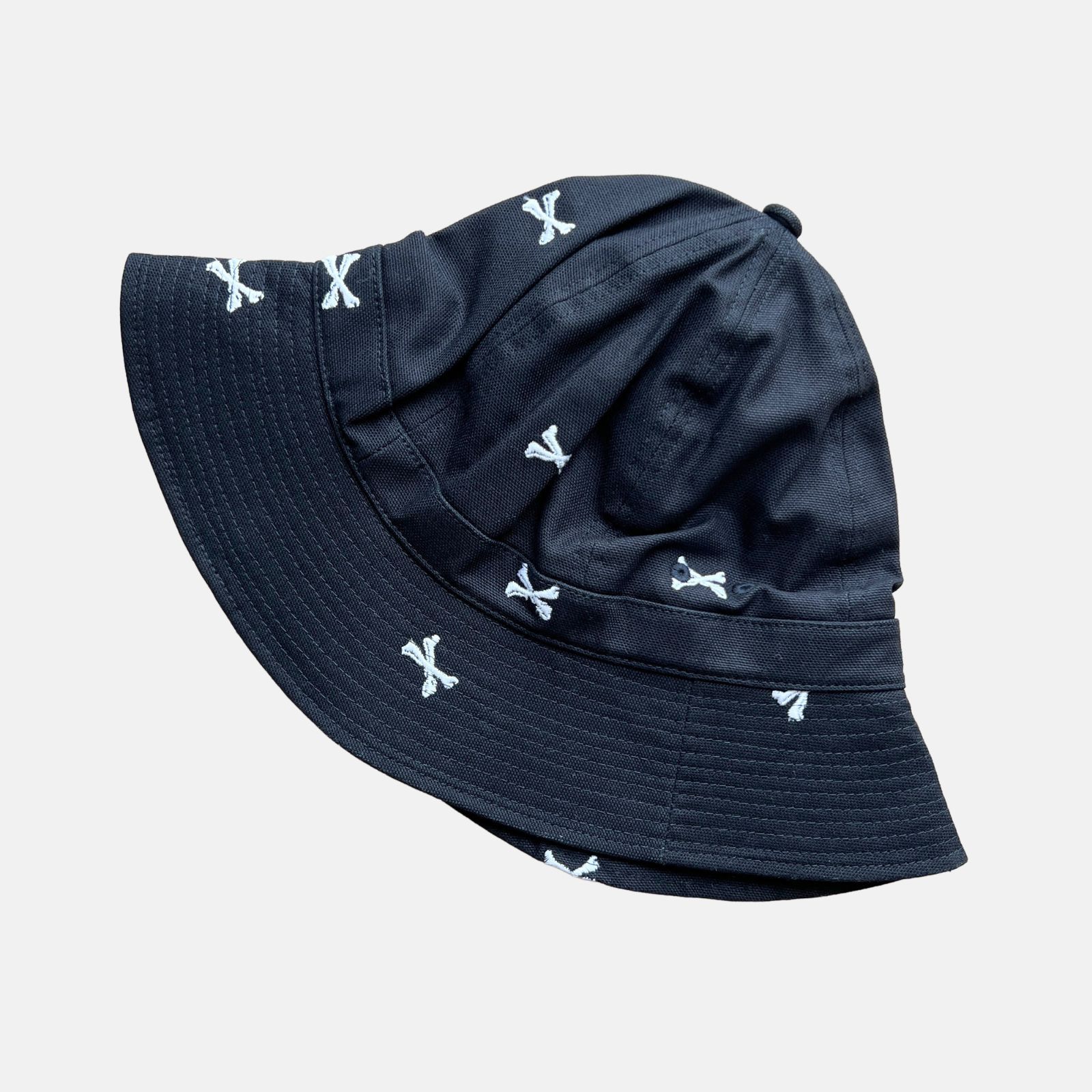 WTAPS ダブルタップス クロスボーン 刺繍 ベルハット サイズ4 ブラック