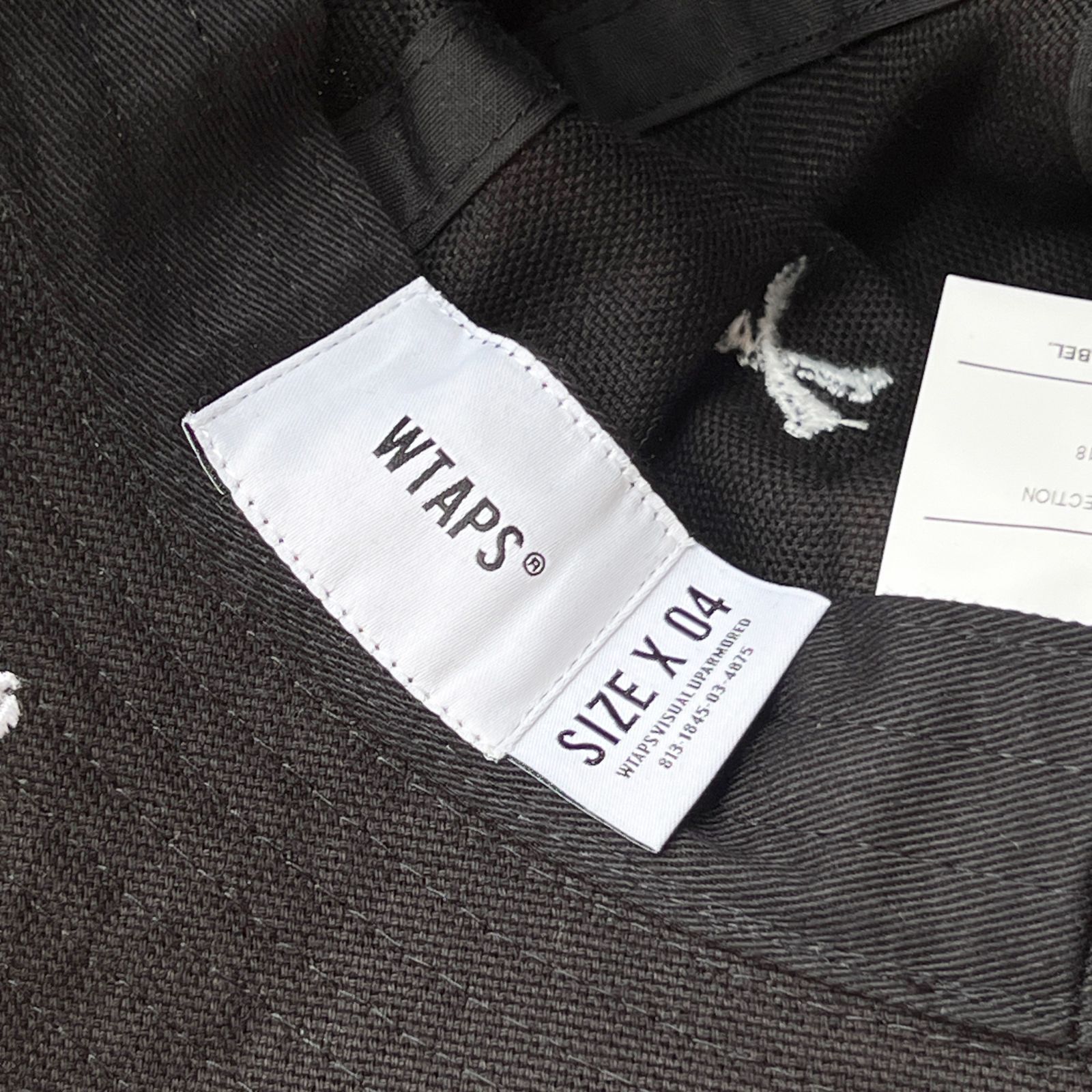 WTAPS ダブルタップス クロスボーン 刺繍 ベルハット サイズ4 ブラック 
