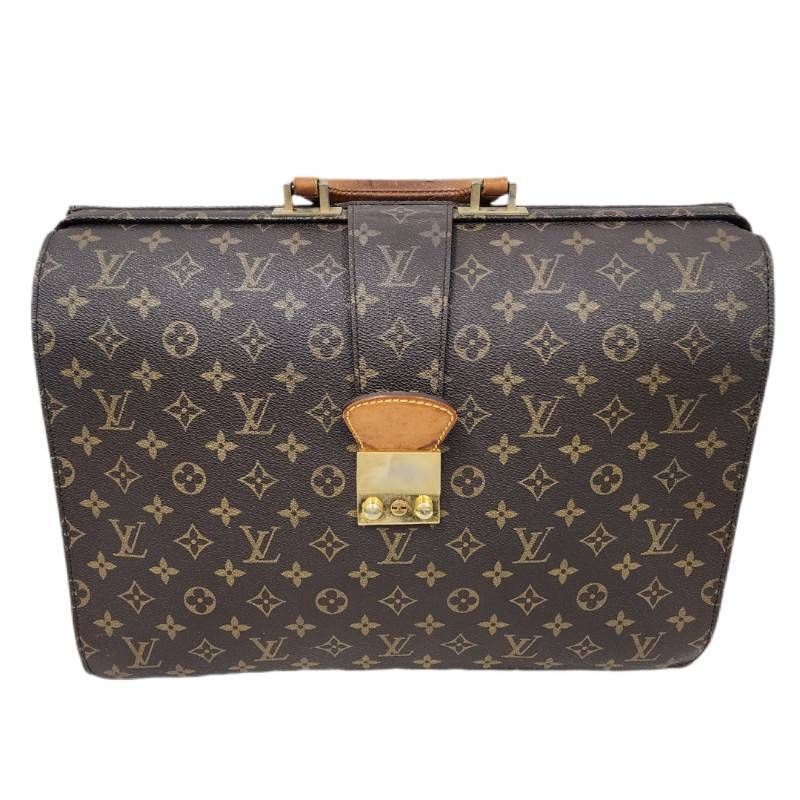 LOUIS VUITTON ルイヴィトン セルヴィエット フェルモアール M53305 ブラウン モノグラム ビジネスバッグ メンズ 【中古】 52606K218