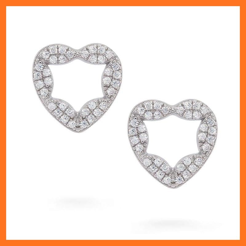 【新品】 Gift from New York ピアス レディース プラチナ 加工 オープンハート シルバー925 金属アレルギー対応 女性 プレゼント