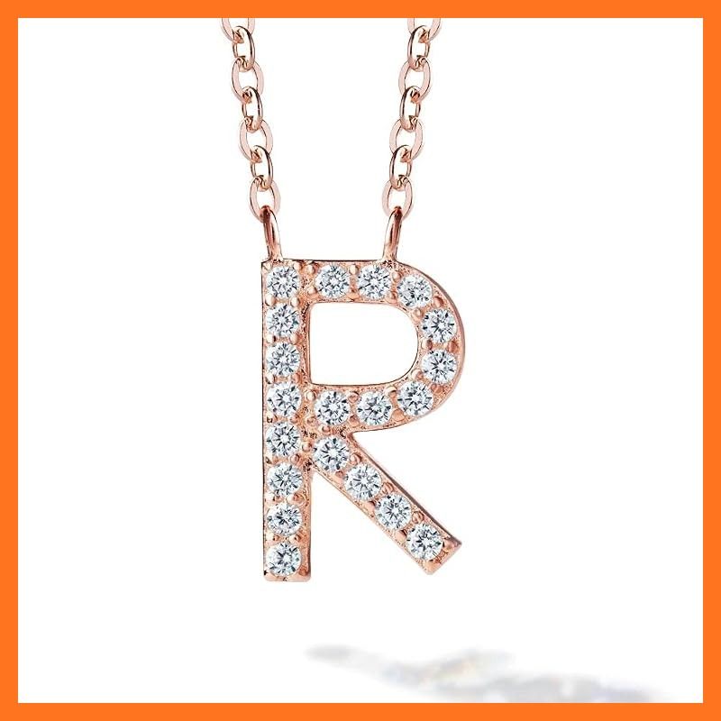 【新品】 [ギフト フロム ニューヨーク] イニシャル ネックレス レディース R アルファベット K18 ピンクゴールド 加工 ブランド プレゼント 女性