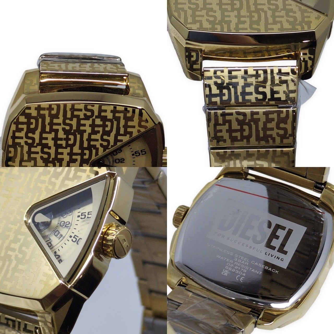 DIESEL ディーゼル D.V.A. DZ2178 腕時計 ステンレス ゴールド
