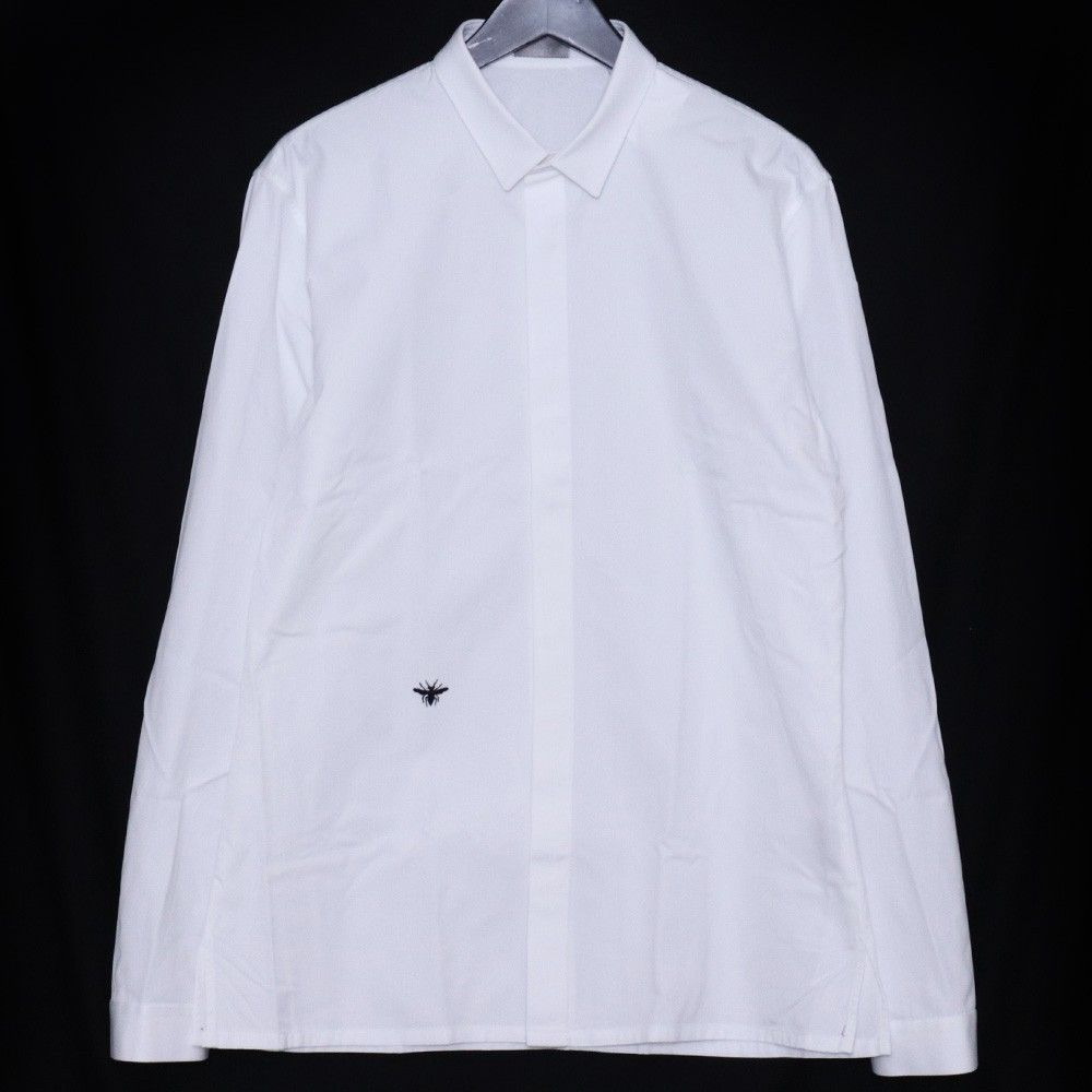 Dior Homme シャツ チェック 09AW クリス期 Bee刺繍 DIOR HOMME エディ期 BEE刺繍 オックスフォード 長袖シャツ サイズ41