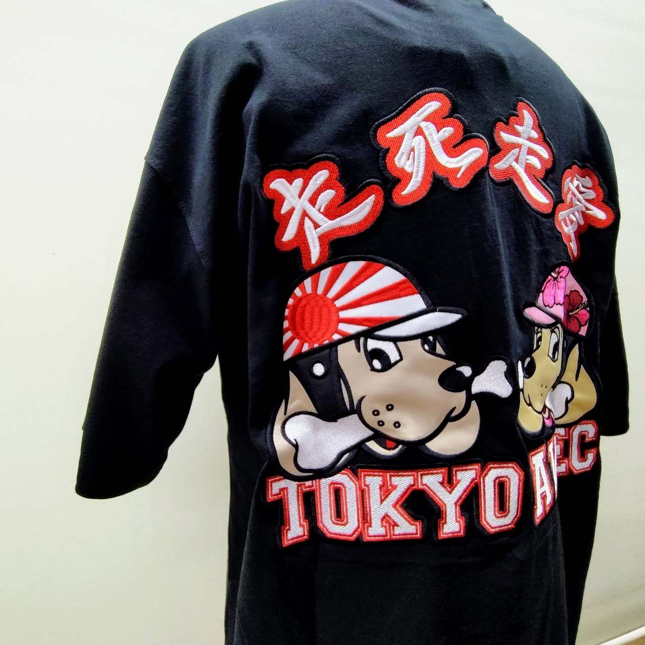 ガルフィー GALFY 半袖Tシャツ 走愛走愛 T 黒 （L）中型犬サイズ It