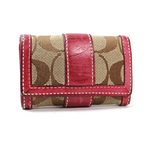 GUCCI キーケース 6連 GG マーモント ゴールド レザー ブラック - 小物