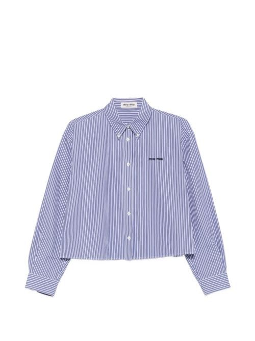 MIU MIU ロゴコットンシャツ 送料無料
