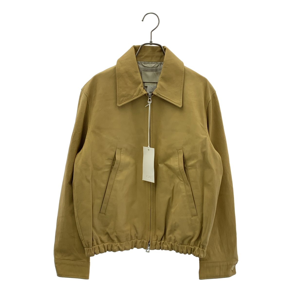 YOKE レザージップブルゾン　サイズ1 美品】 YOKE / ヨーク | Leather Zip Blouson レザー ジップブルゾン