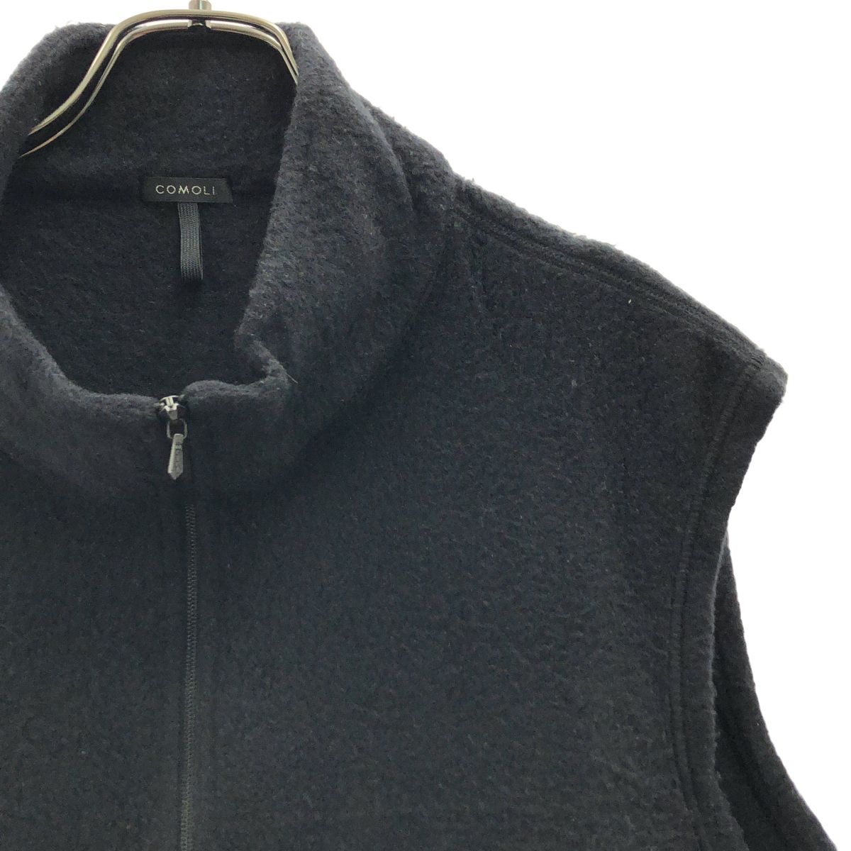 COMOLI / コモリ | 2020AW | シルクフリース ベスト | 1 | ブラック